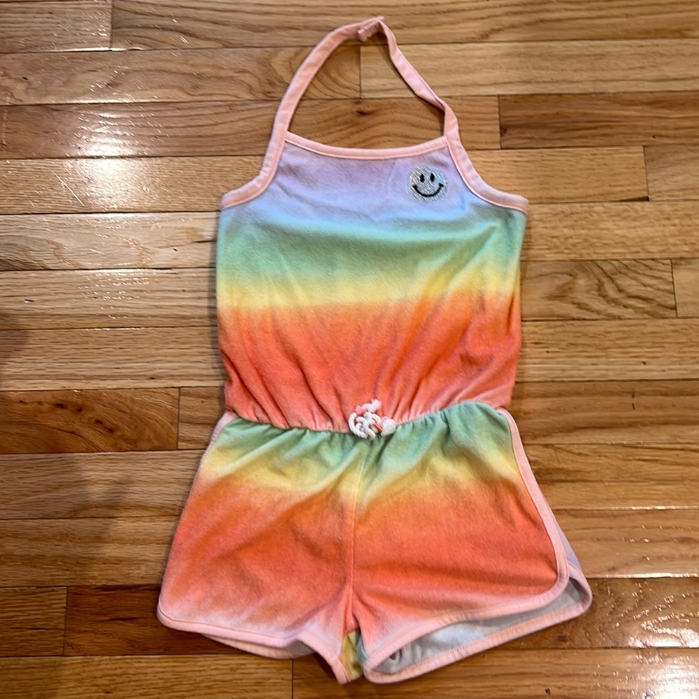Girls Epic Threads Rainbow Terry Romper 6X